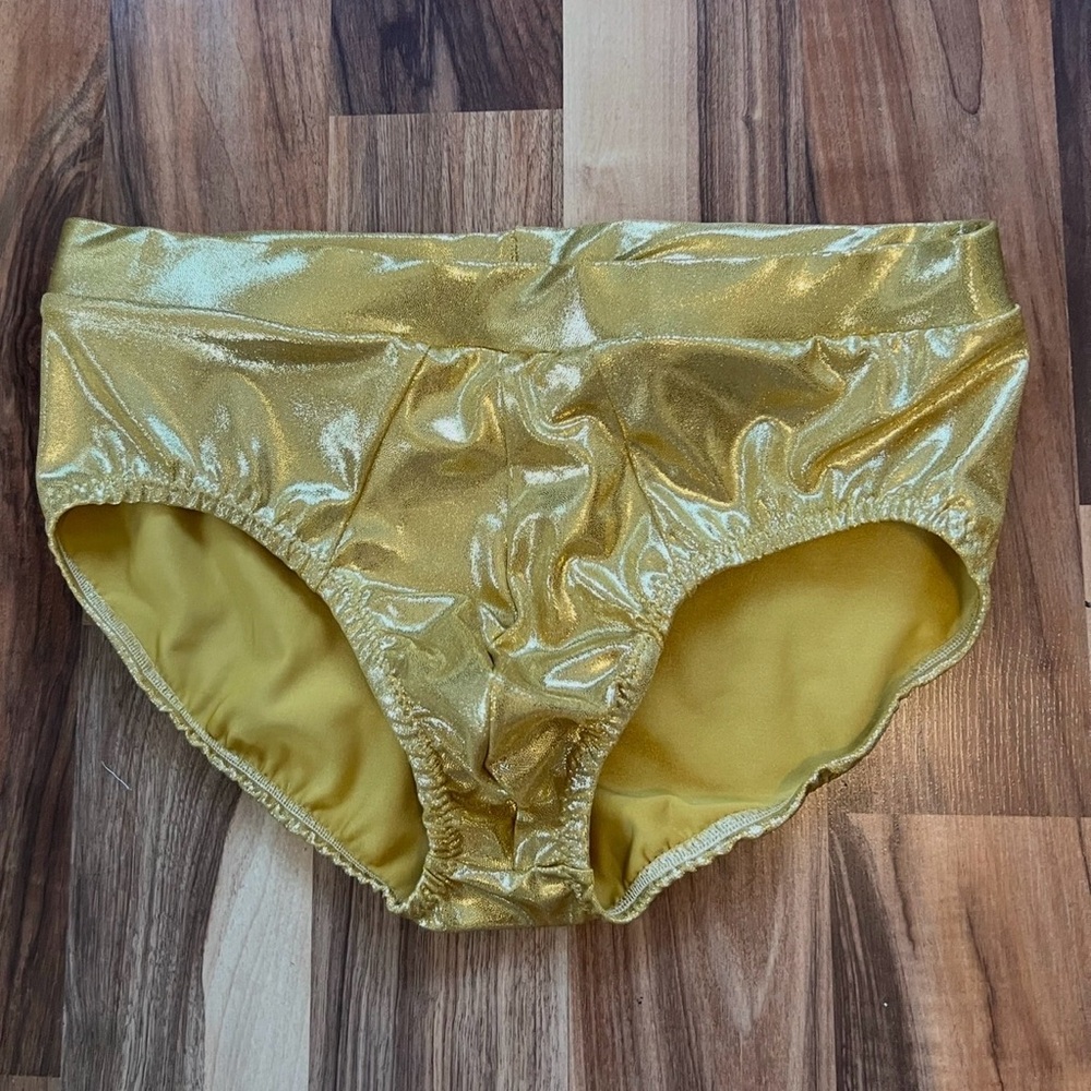 Men’s Gold Spandex Shorts